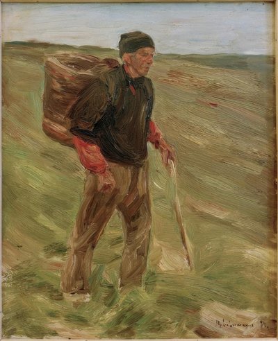 M. Liebermann, Study for Farmer with Basket by Max Liebermann